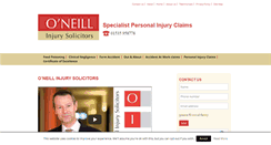 Desktop Screenshot of oneill-injurysolicitors.co.uk