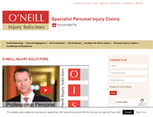 Tablet Screenshot of oneill-injurysolicitors.co.uk